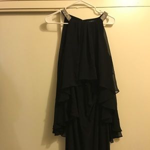 Black long party dress
